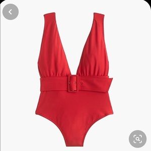 NWT J. Crew Red One Piece